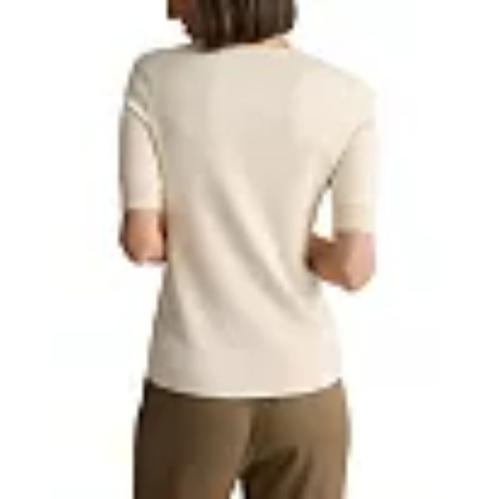 St. John 2026 Luxury Silk Cotton Ecru Sweater, Size 12/14, BNWT, Retail $695 - Picture 3 of 11